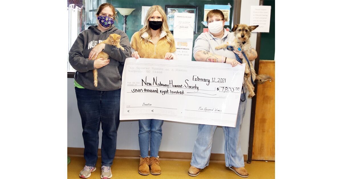 Ten Squared Women gives to humane society